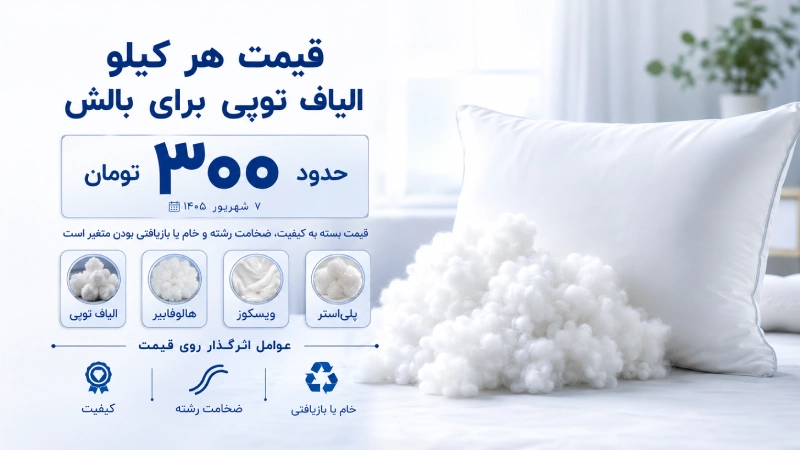 قیمت هر کیلو پشم شیشه برای بالش