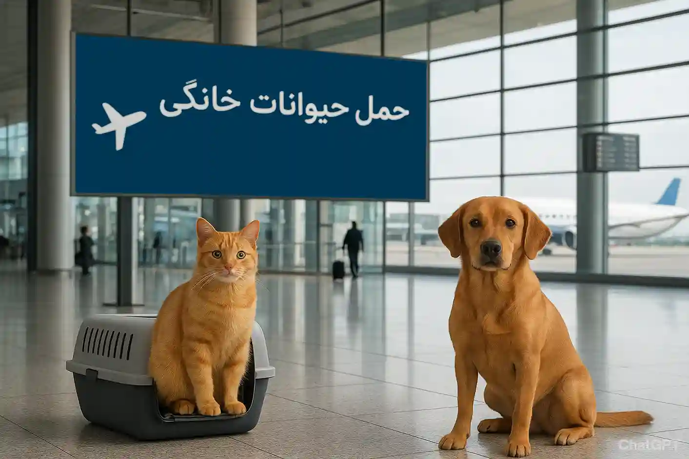 حمل حیوانات خانگی در پرواز