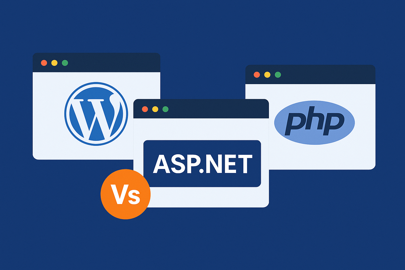 تفاوت طراحی سایت ASP.NET با وردپرس