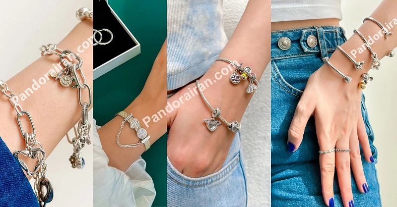 دستبند نقره پاندورا