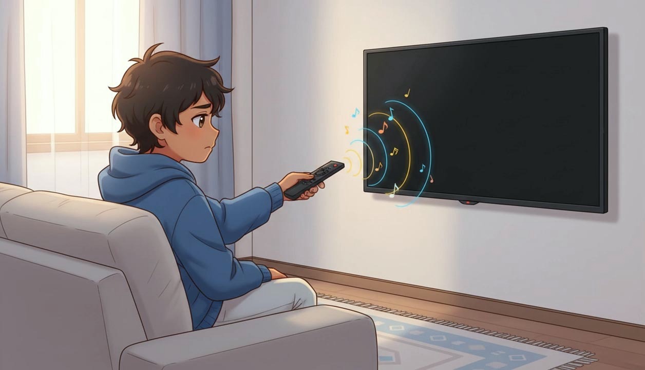 تصویر تلویزیون قطع شده اما صدا میاد