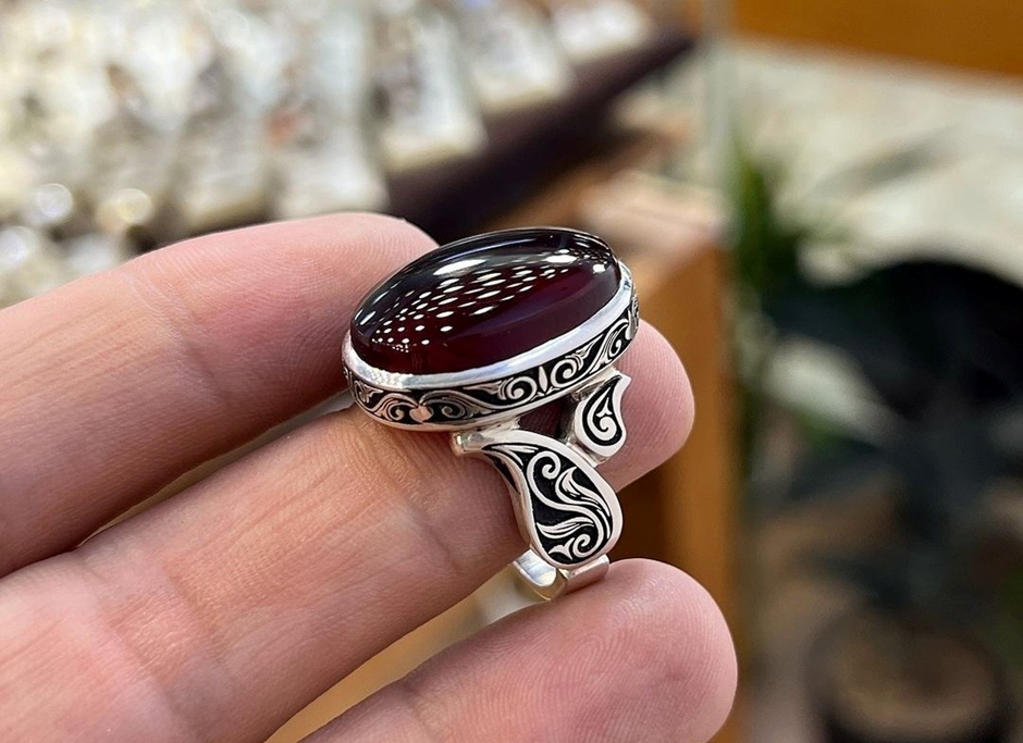 خرید انگشتر عقیق اصل