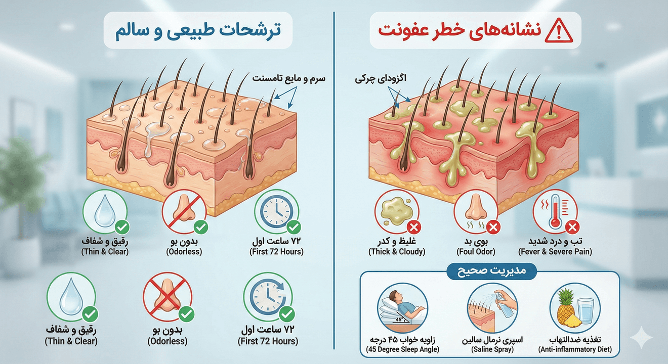 مایع زر بعد از کاشت مو