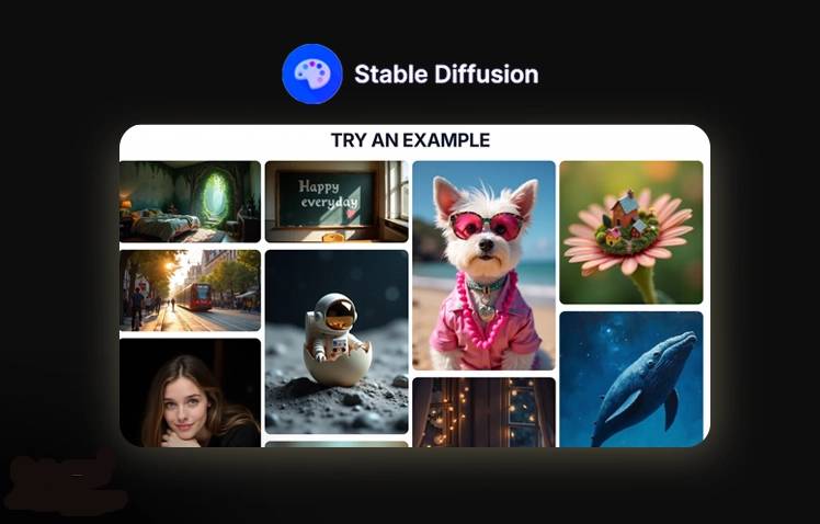 خروجی حرفهای با Stable Diffusion Online