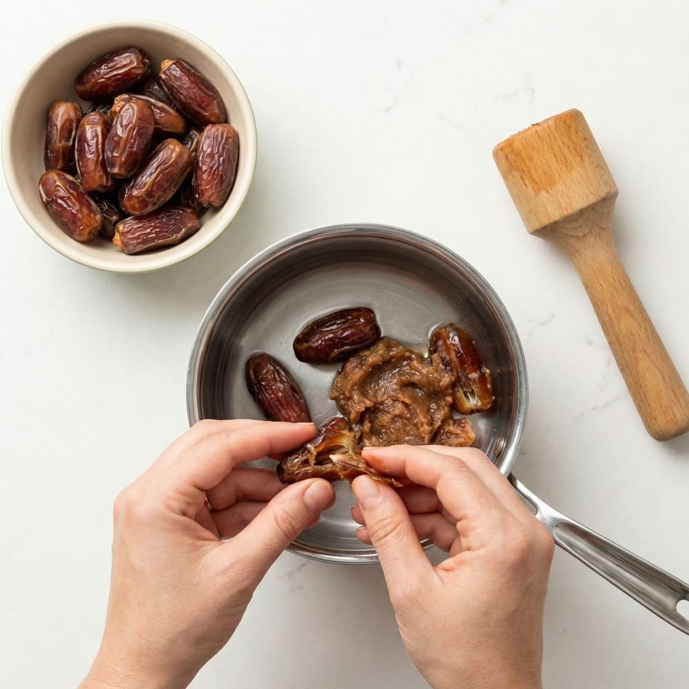 مواد لازم برای حلوای خرما زعفرانی