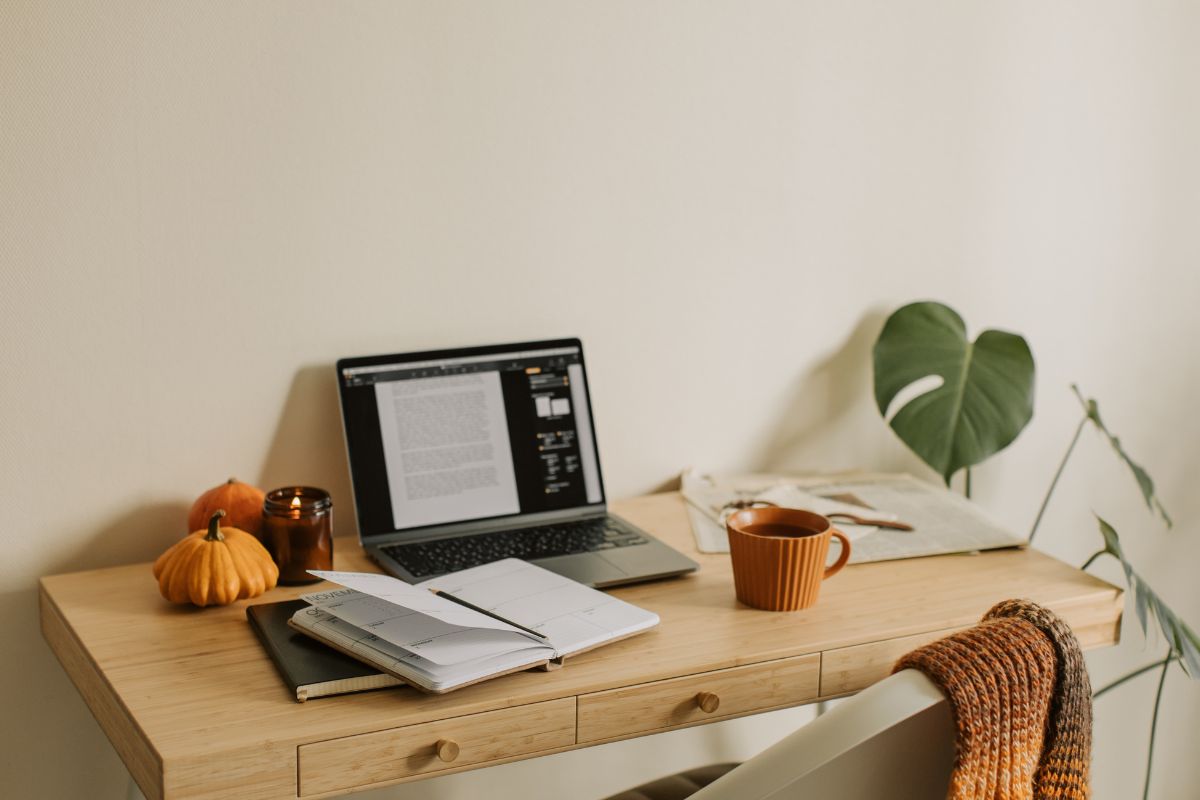 Home Office Candle on Desk