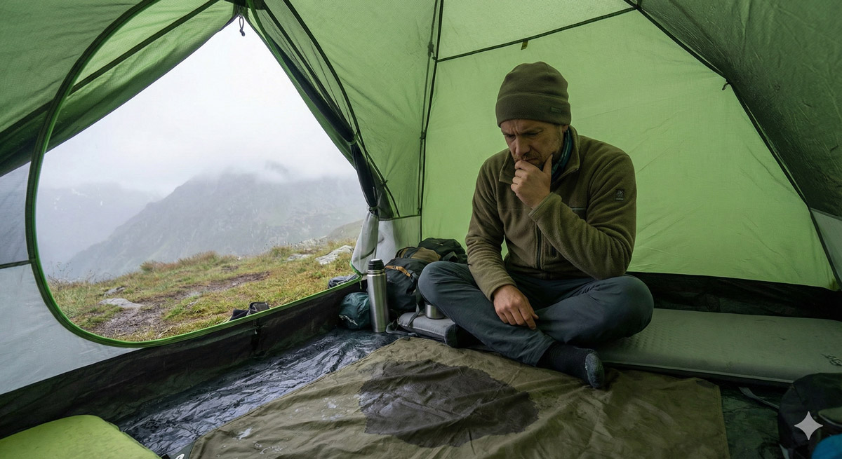 اشتباهات پنهان در برپا کردن چادر که باعث نفوذ رطوبت می‌شود