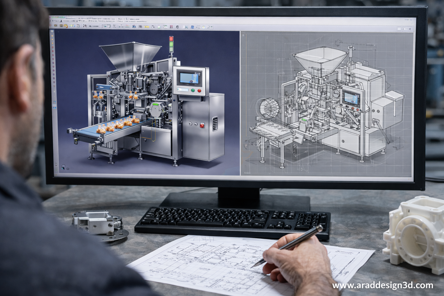 طراحی صنعتی قطعات مکانیکی