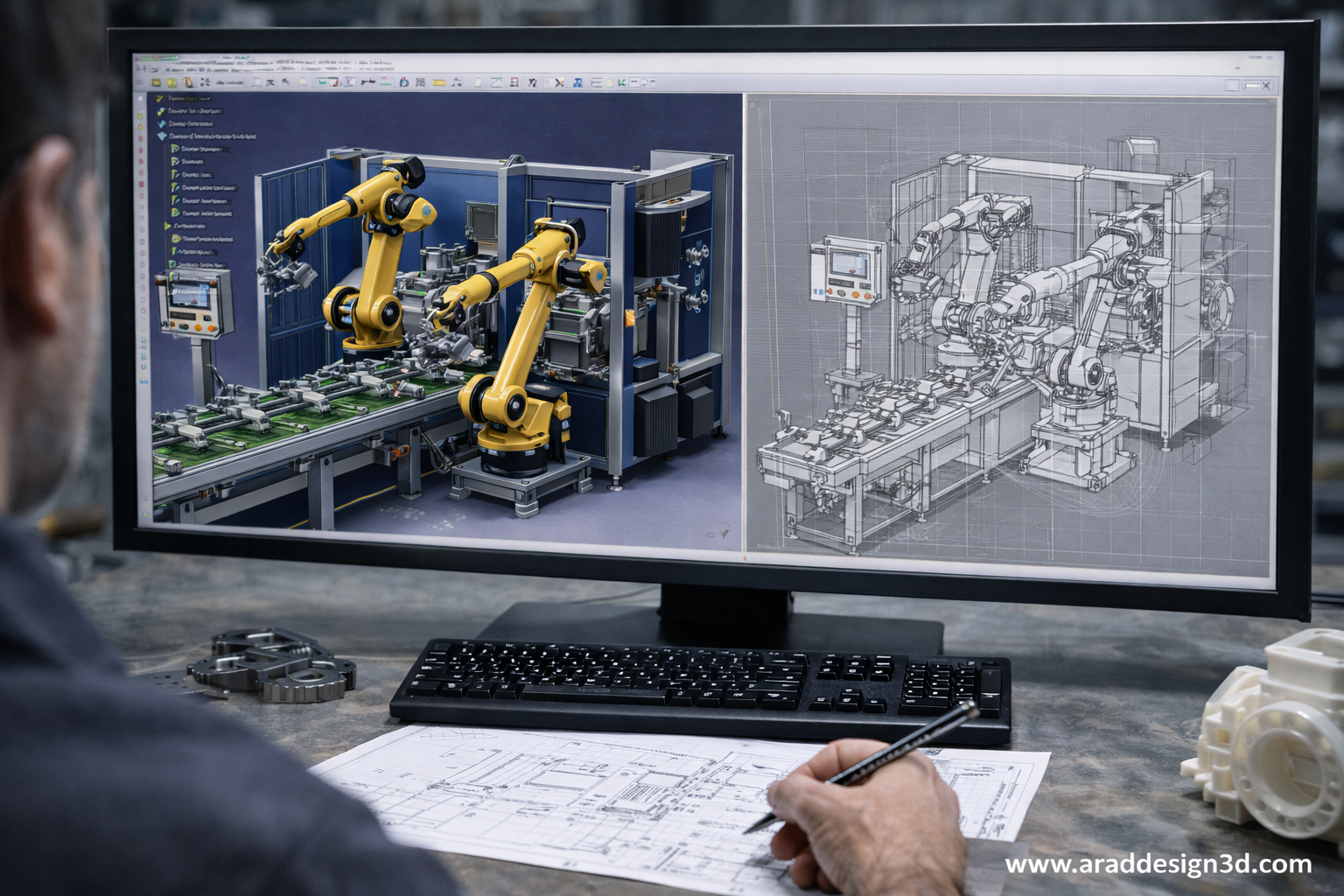 طراحی صنعتی ماشین‌آلات