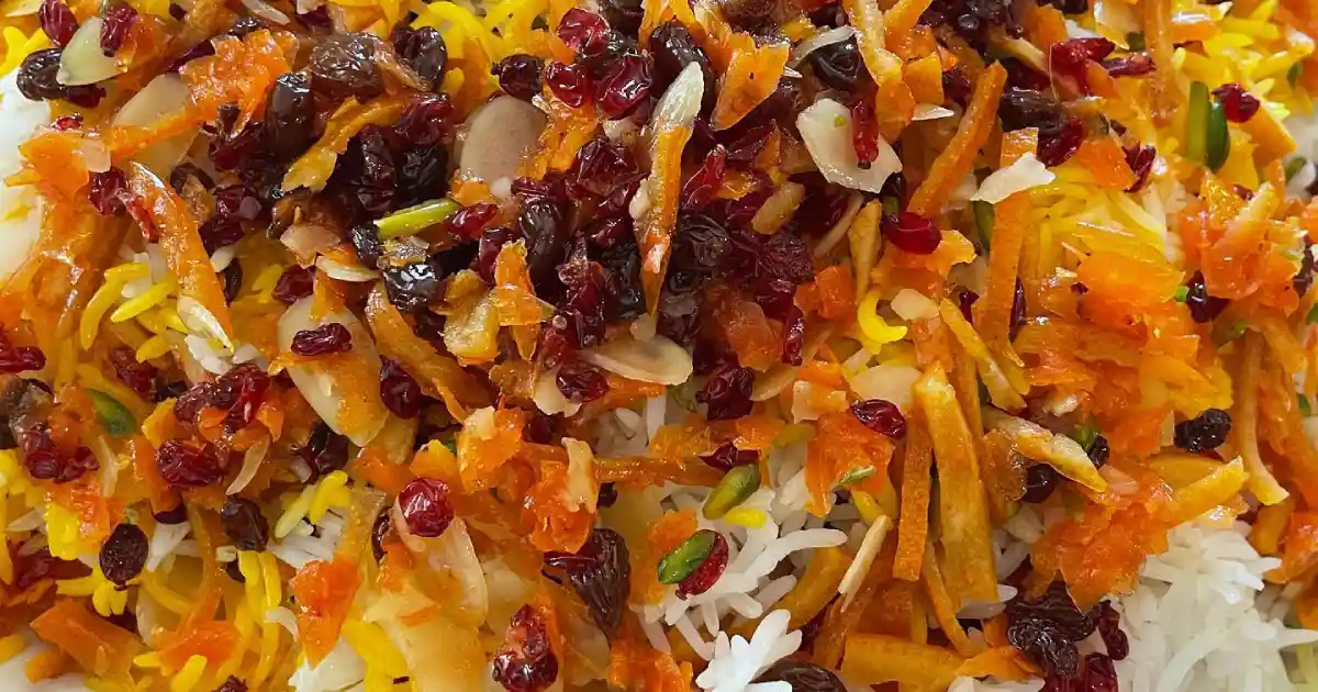 دستور پخت مرصع پلو