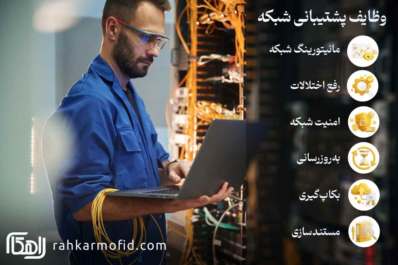 وظایف اصلی پشتیبانی شبکه