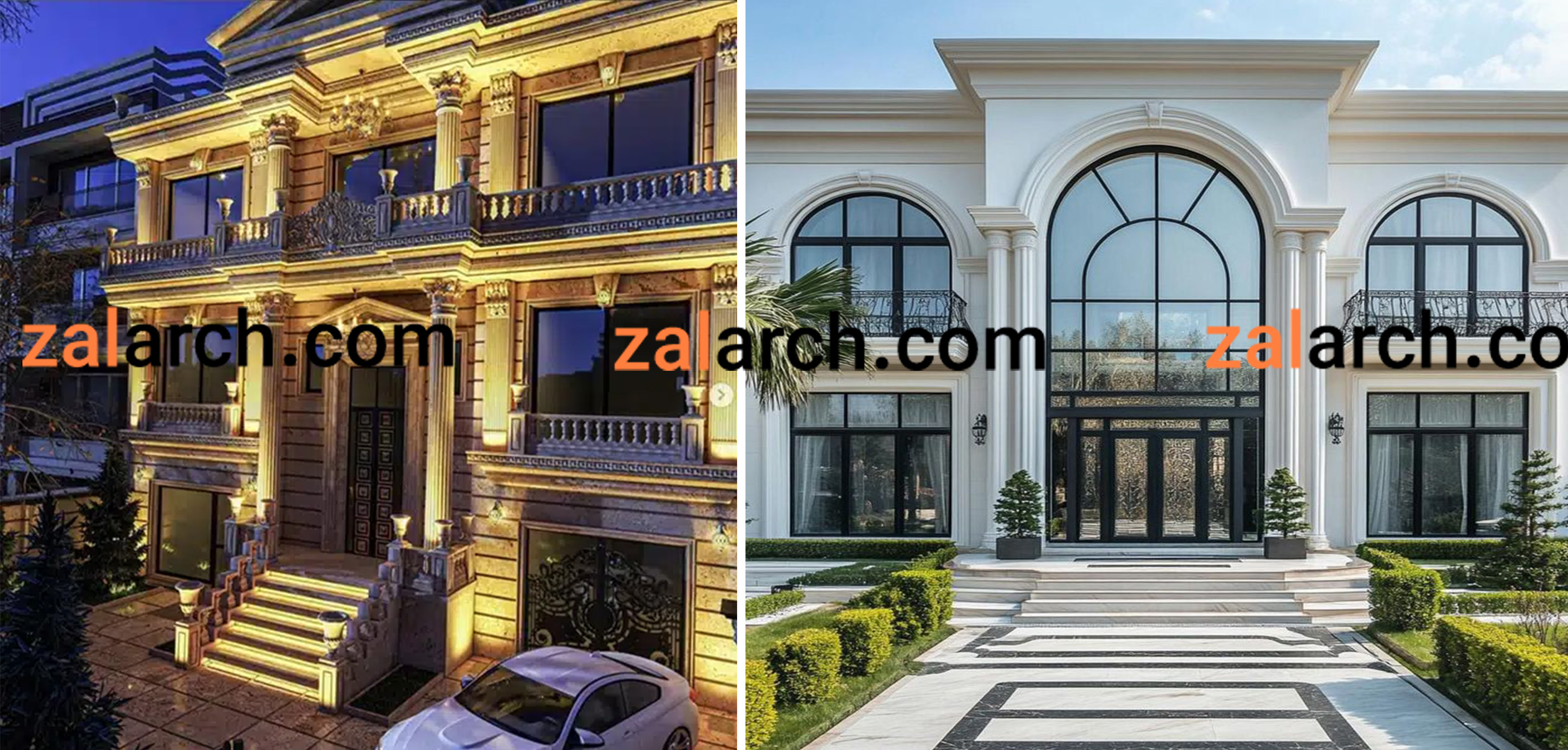 نمای ویلا کلاسیک