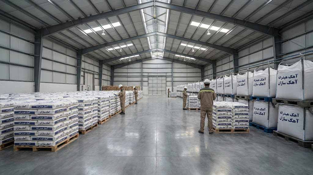 سالن دپو کارخانه آهک