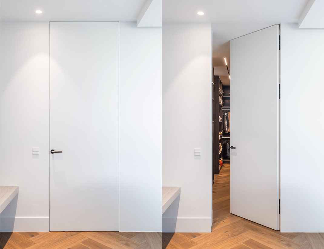 درب فریم لس چوبی عایق صدا