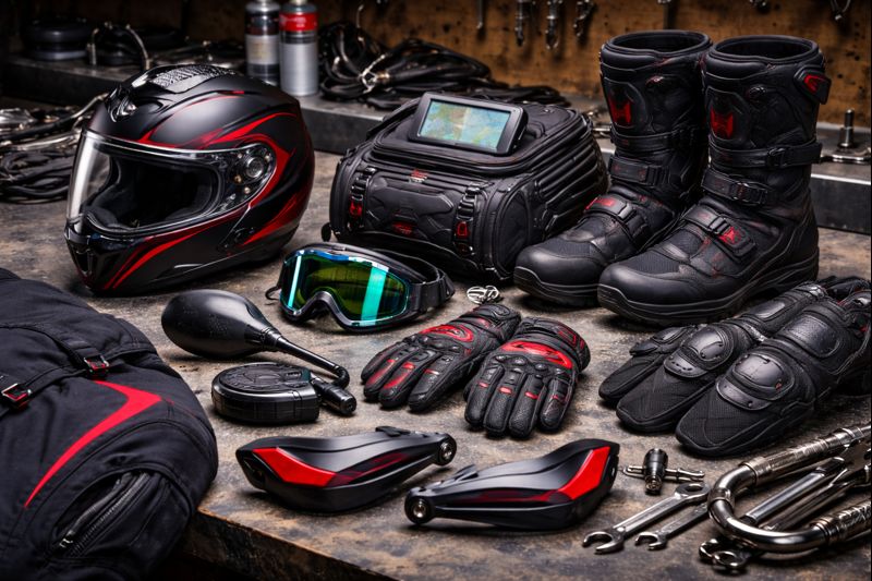 لوازم جانبی موتور کراس