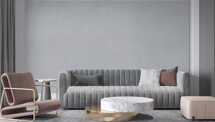 کاغذ دیواری طوسی با چه مبلی ست میشه در خانه