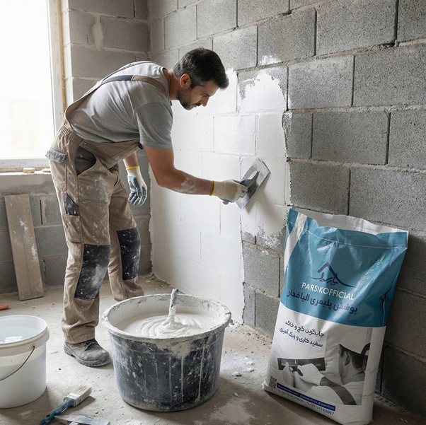 مراحل اجرایی ترک گیری با گچ پلیمری