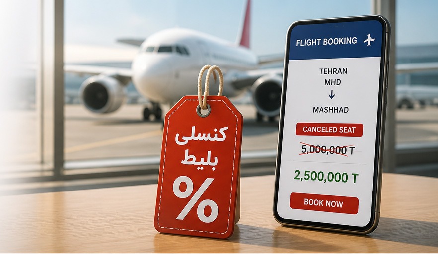 چرا بلیط کنسلی ارزانتر از حالت عادی است؟