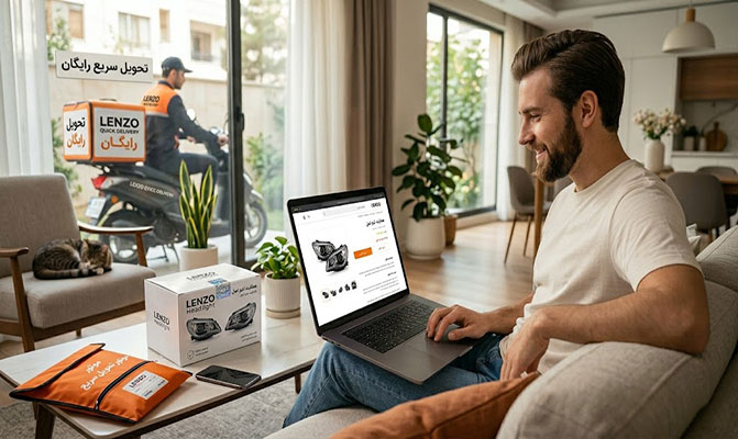 خرید اینترنتی هدلایت لنزو