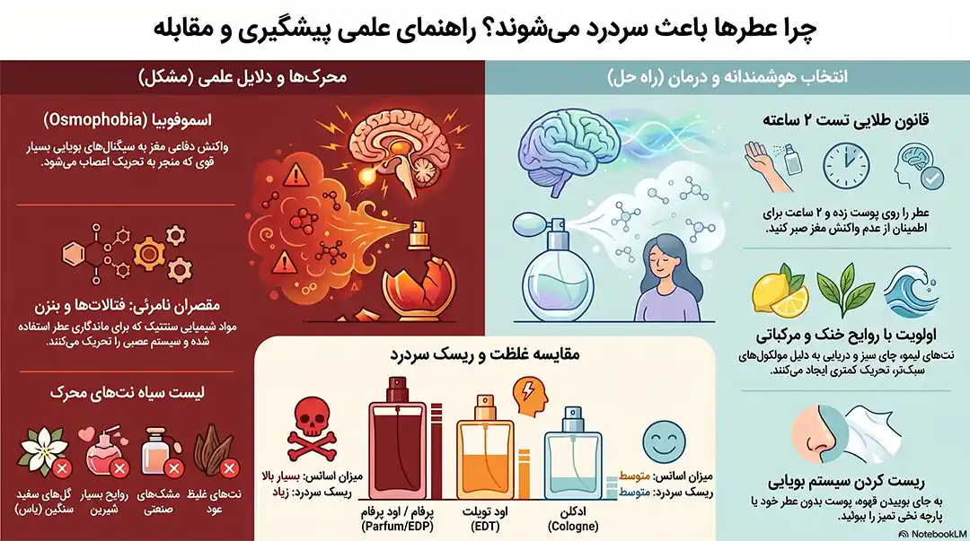 عطرهایی که سردرد می دهند