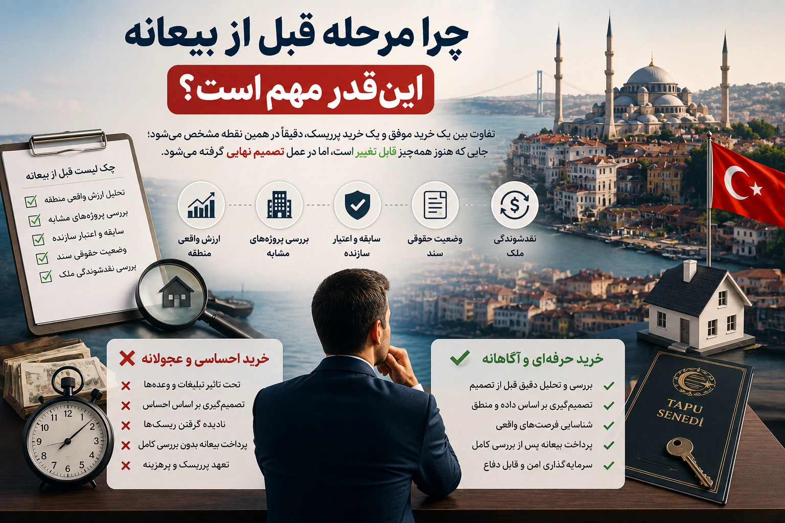 چرا مرحله قبل از بیعانه این‌قدر مهم است؟