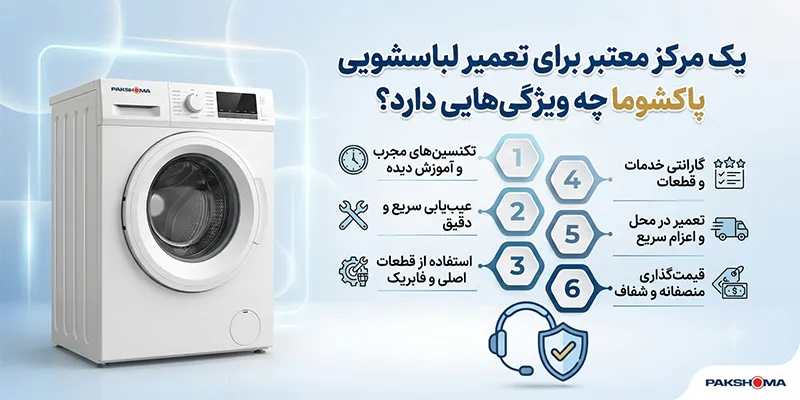 ویژگی های مرکز معتبر برای تعمیرات لباسشویی
