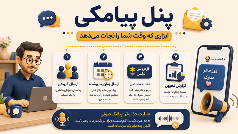 پنل پیامکی ابزاری که وقت شما را نجات می دهد