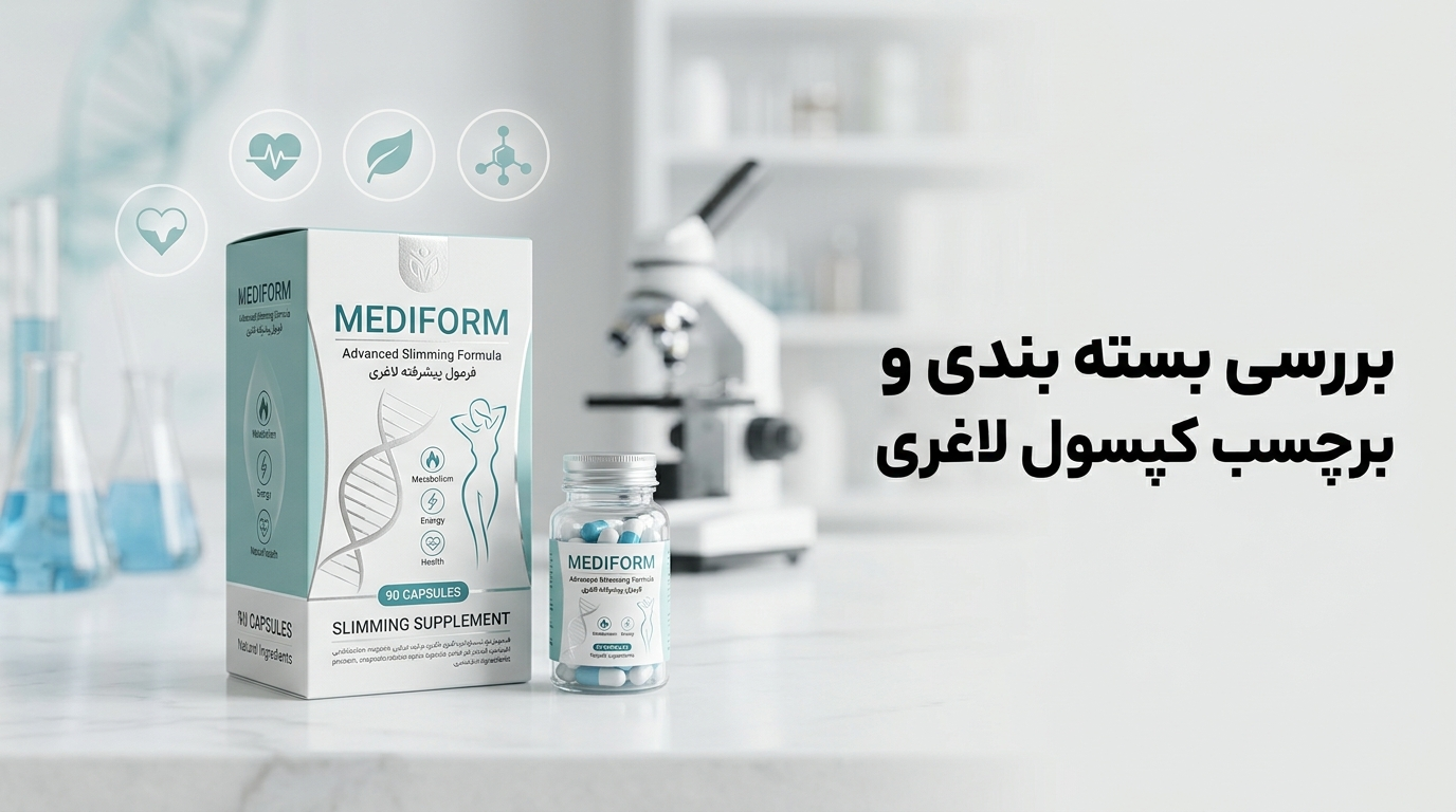 بررسی بسته بندی و برچسب کپسول لاغری