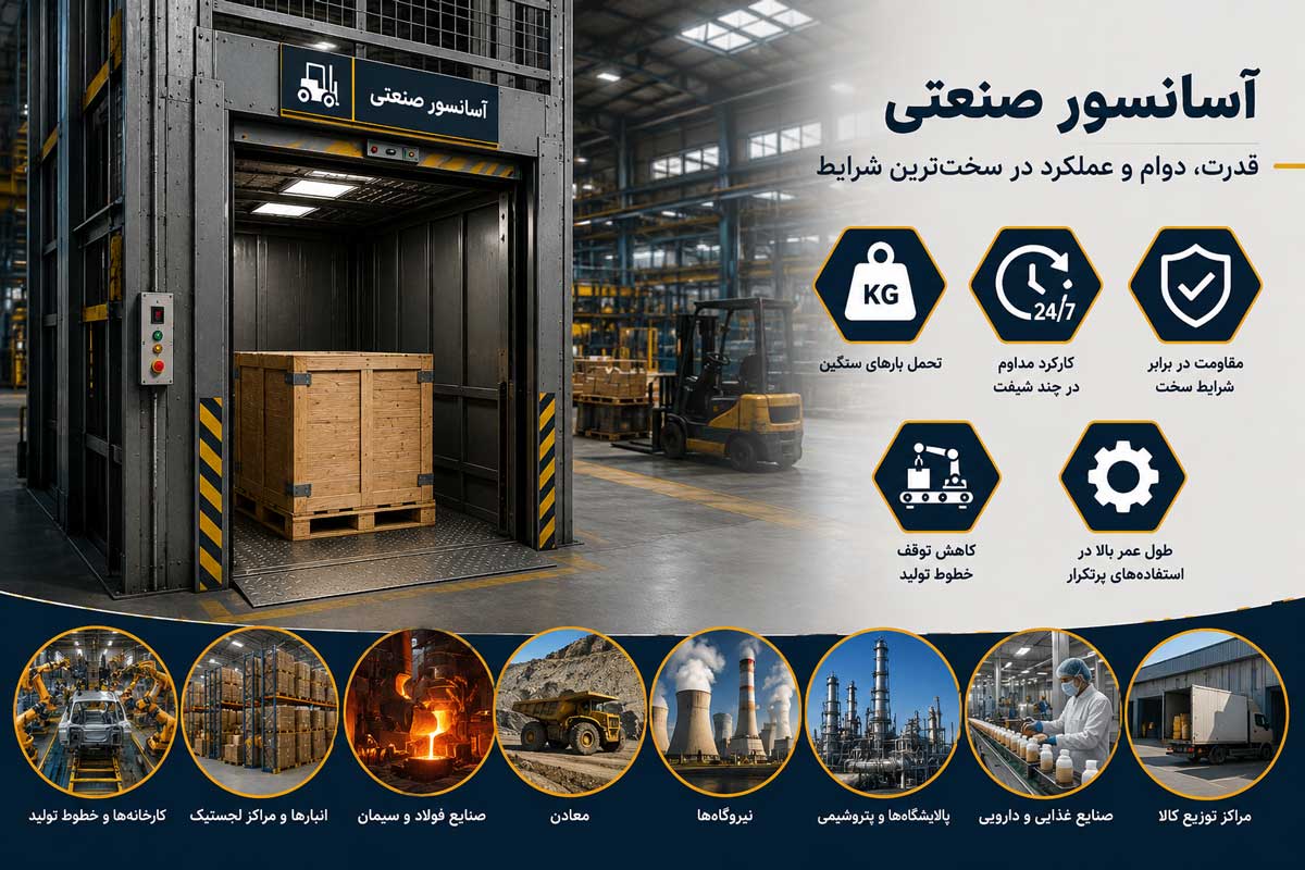 تفاوت آسانسور صنعتی و آسانسور معمولی چیست؟