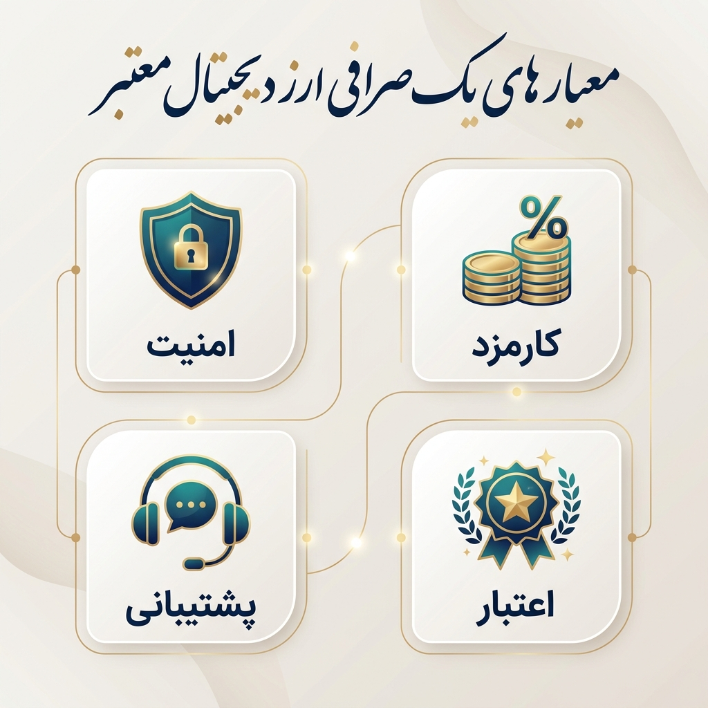 معیارهای یک صرافی ارز دیجیتال معتبر