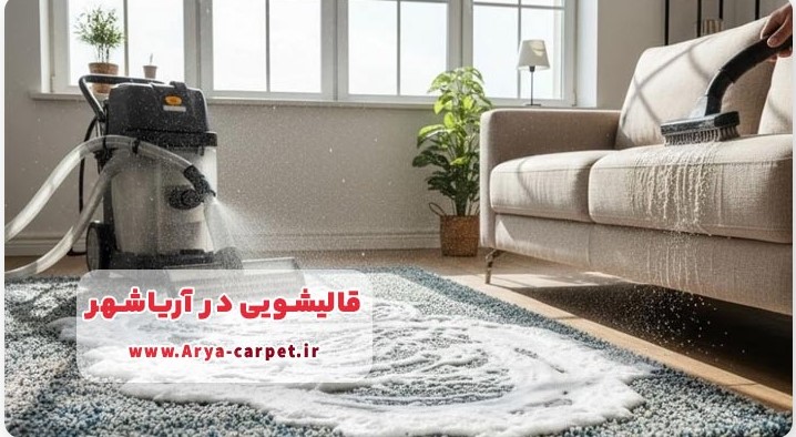 قالیشویی در آریاشهر