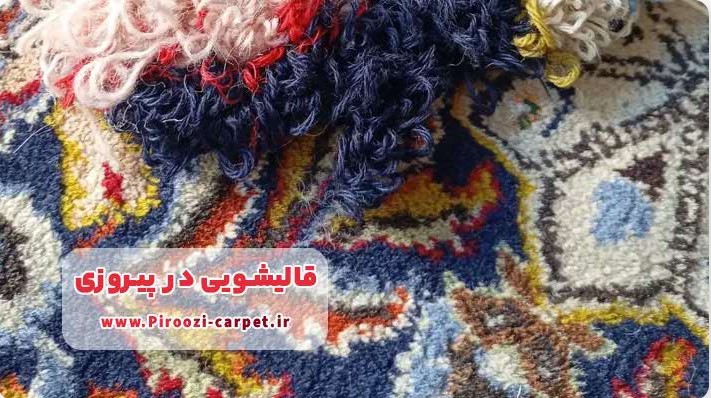 انواع خدمات حرفه ای فرش شویی در قالیشویی پیروزی