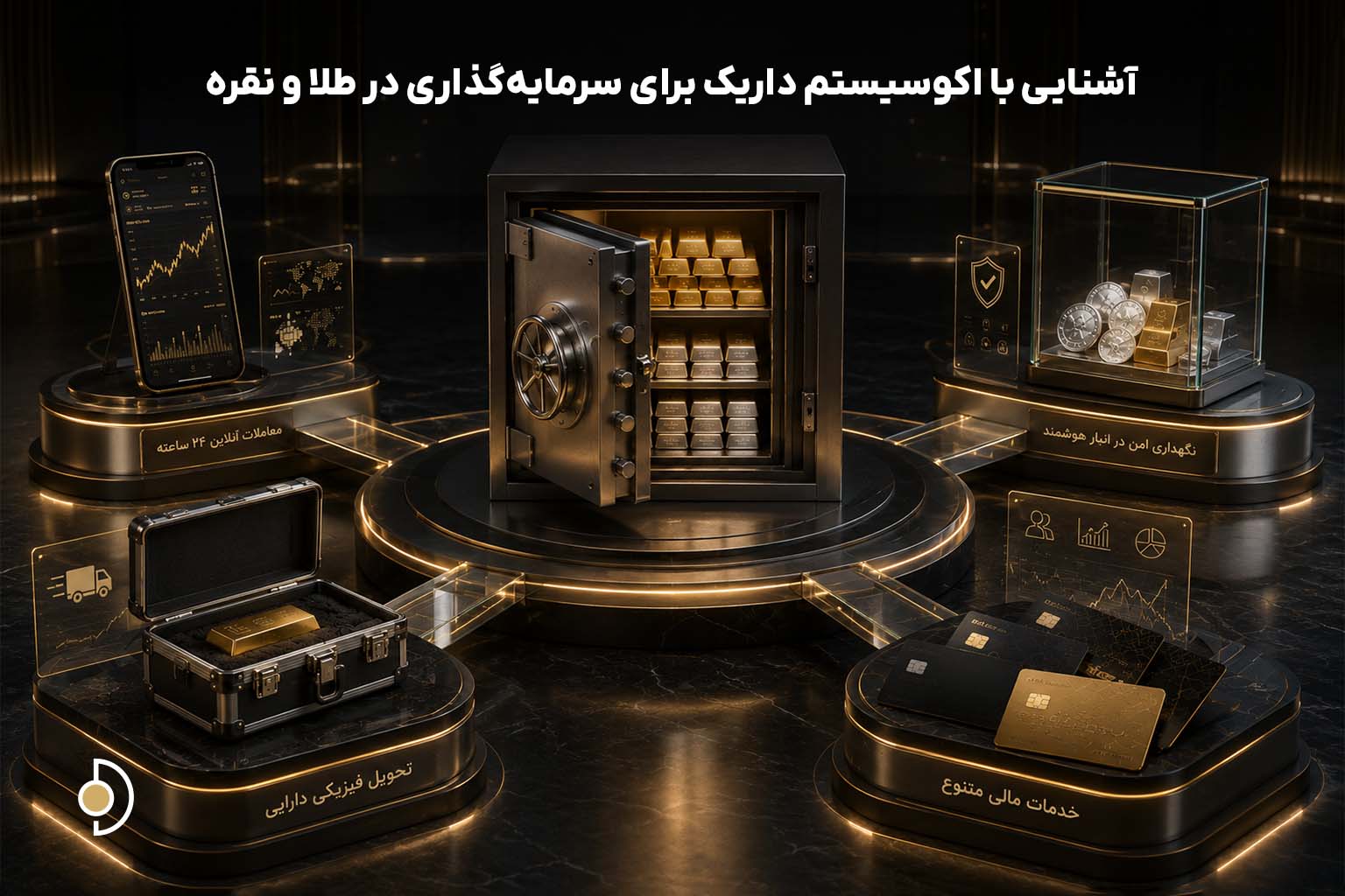 اکوسیستم هوشمند داریک برای خرید و مدیریت طلا و نقره و خدمات مالی مرتبط