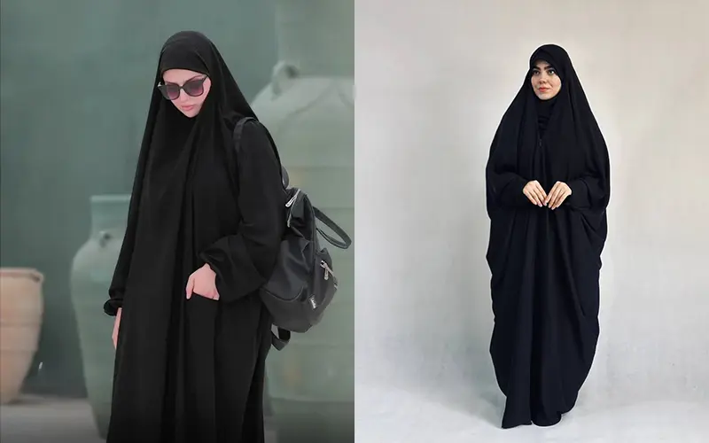 چادر استایل لبنانی مشکی