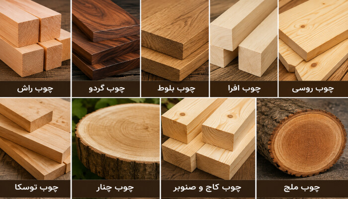انواع چوب مبل