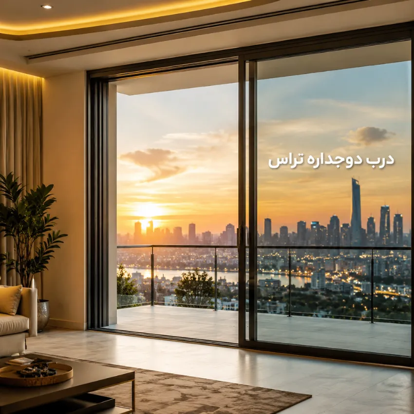 درب دوجداره تراس