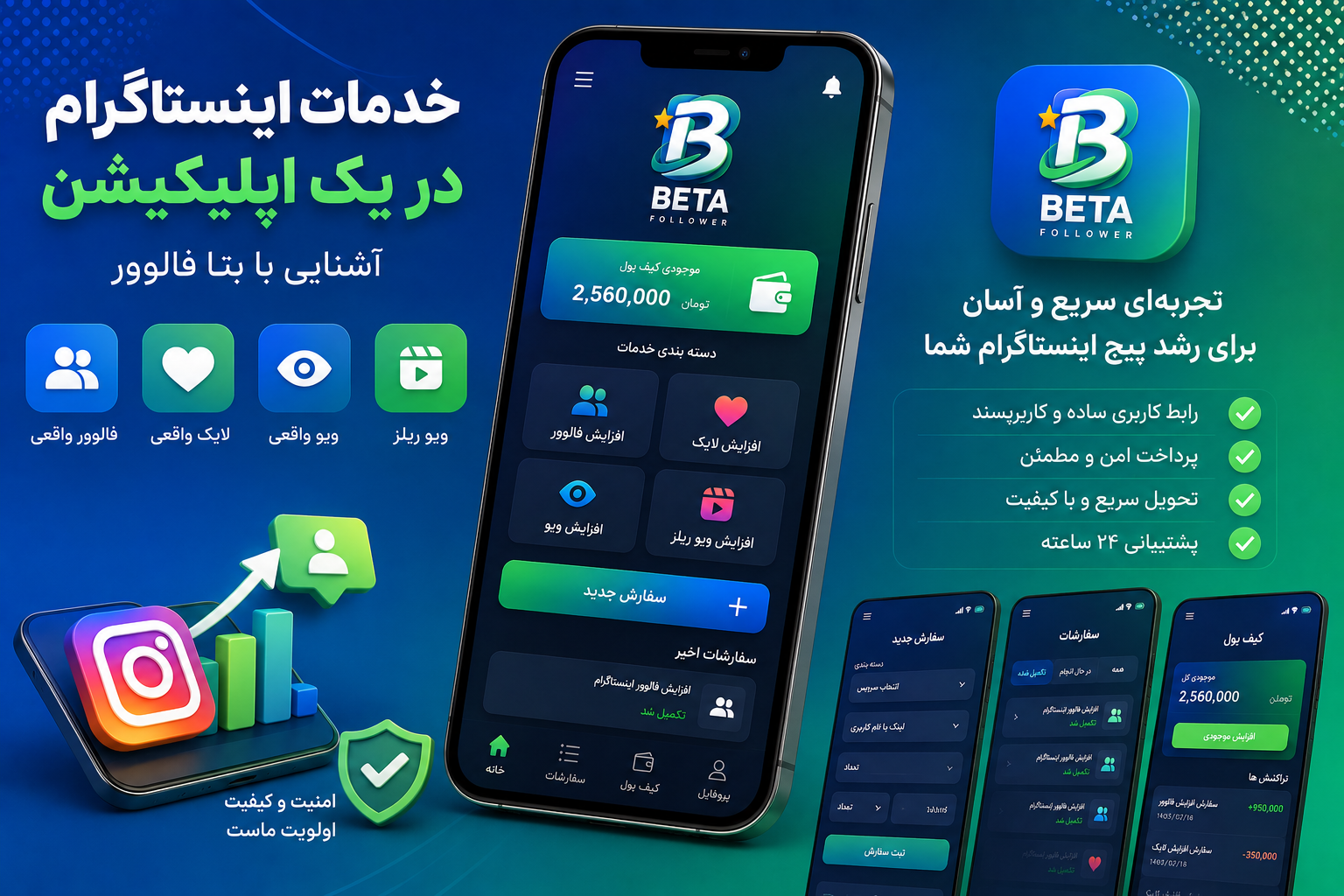 خدمات اینستاگرام در یک اپلیکیشن؛ آشنایی با بتا فالوور