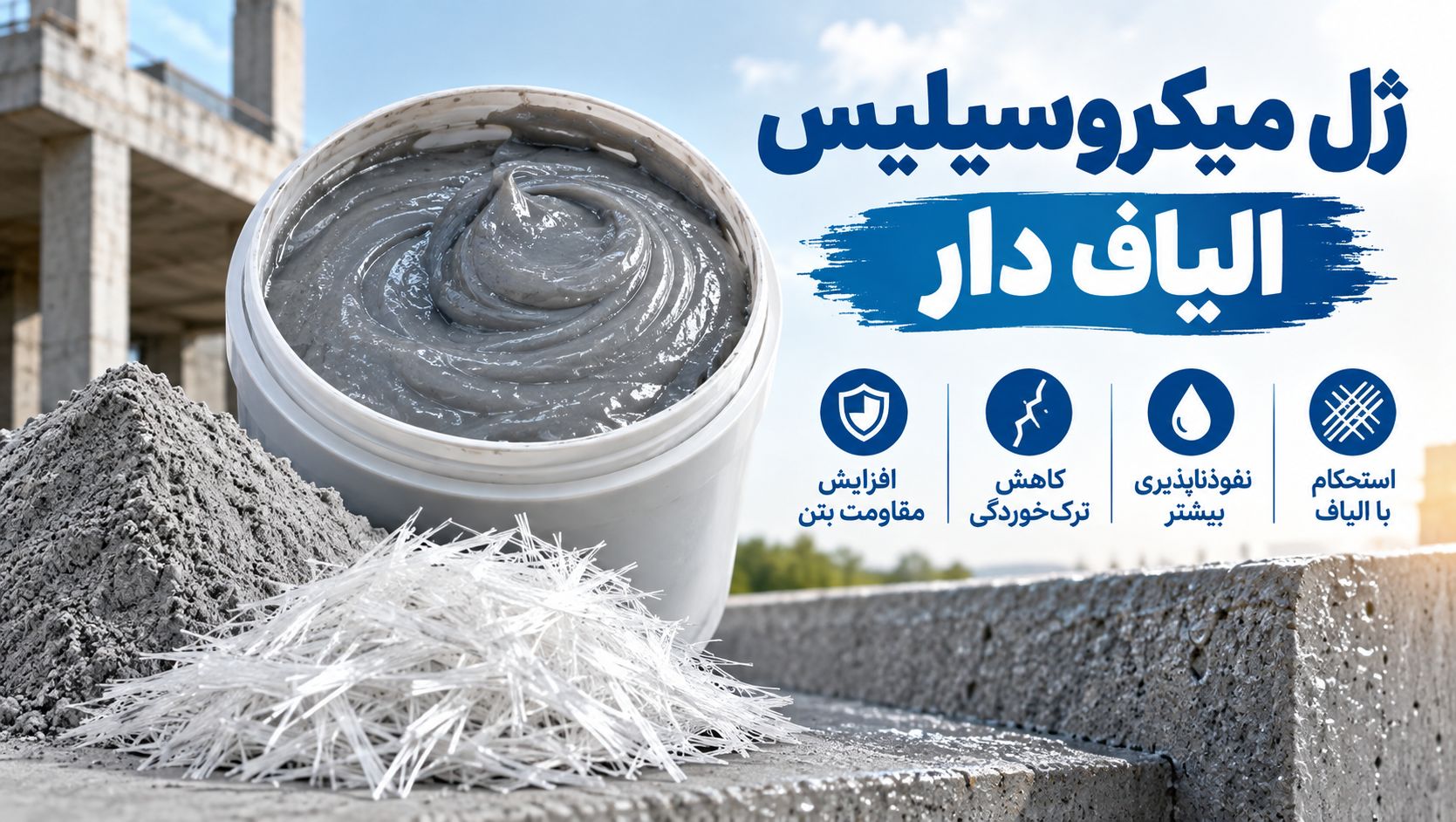 ژل میکروسیلیس الیاف دار