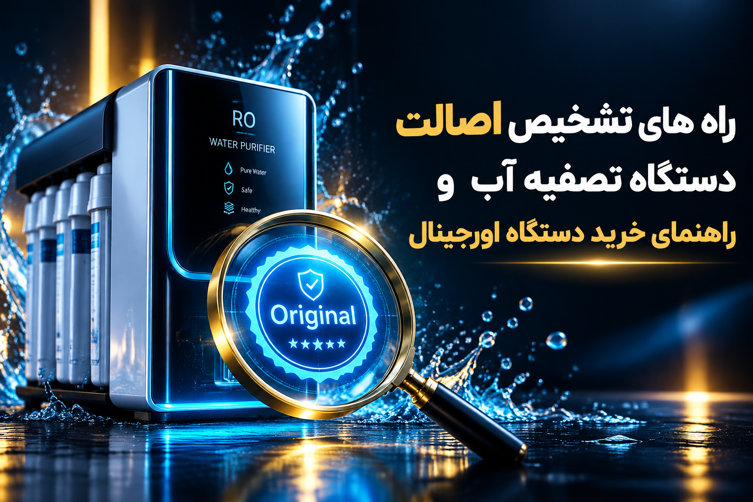راه های تشخیص اصالت دستگاه تصفیه آب و راهنمای خرید دستگاه اورجینال