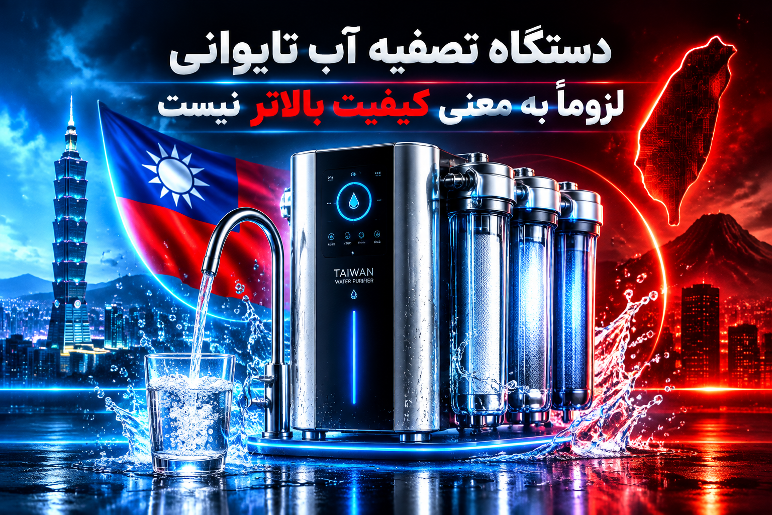دستگاه تصفیه آب تایوانی لزوماً به معنی کیفیت بالاتر نیست