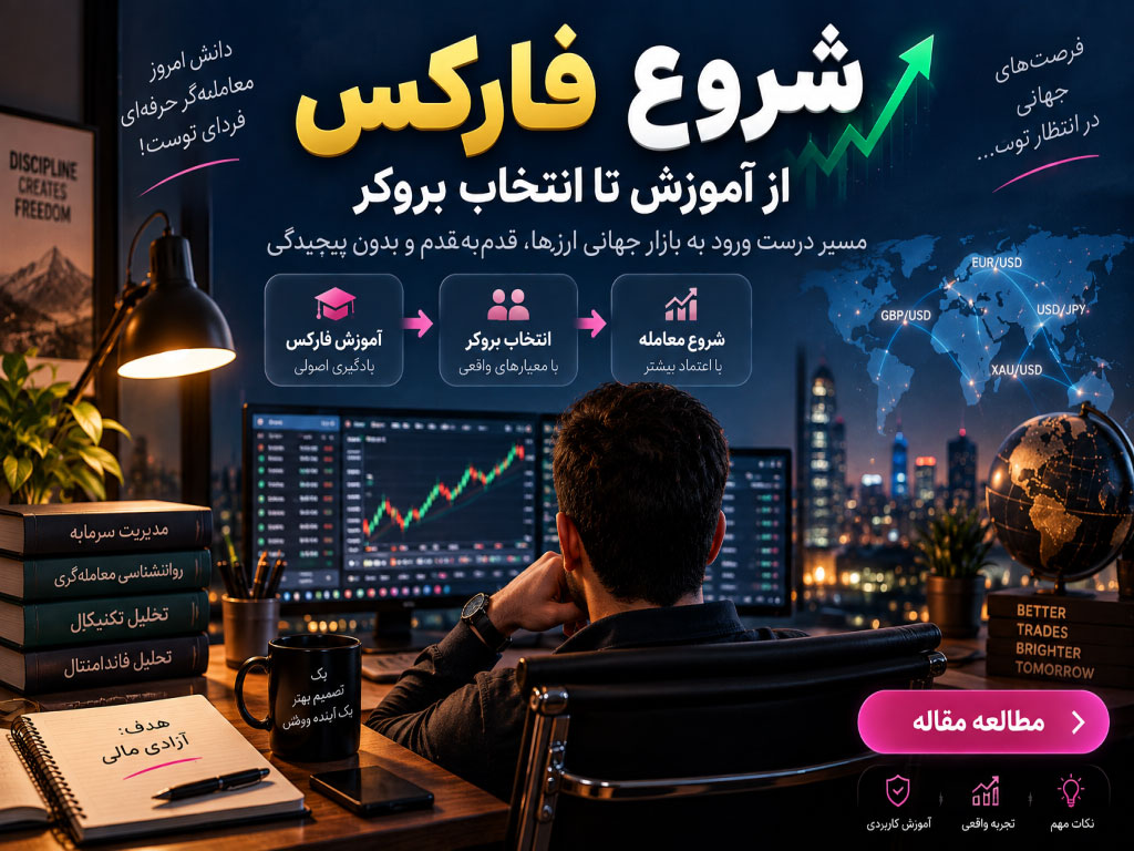 شروع فارکس از صفر؛ آموزش فارکس و انتخاب بروکر مناسب
