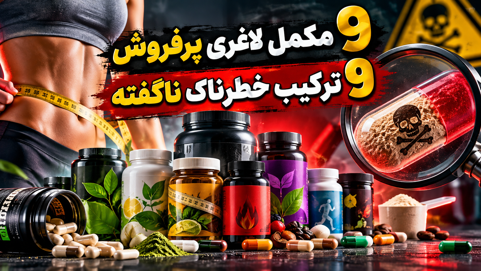 9 مکمل لاغری پرفروش | 9 ترکیب خطرناک ناگفته