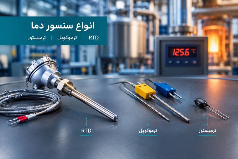 سنسور دما چیست؟ | معرفی انواع + کاربردها