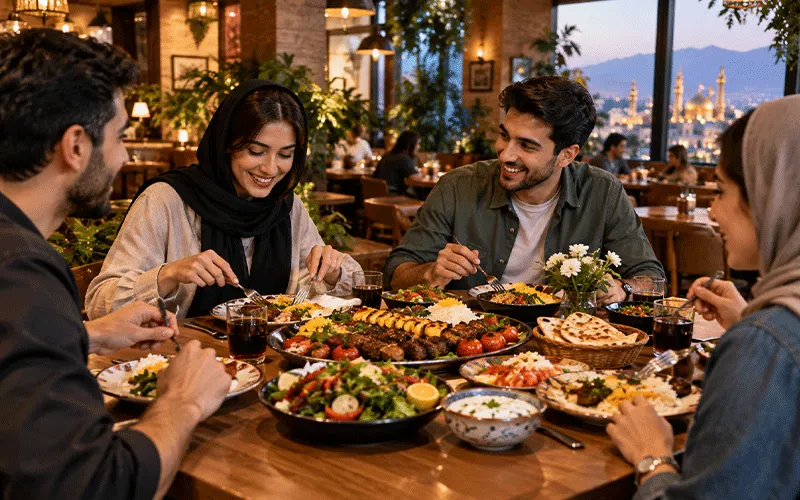 بهترین رستوران های مشهد برای ناهار؛ با منوی متنوع و خوشمزه • درناتریپ ✈️ تصویر یکی از بهترین رستوران های مشهد