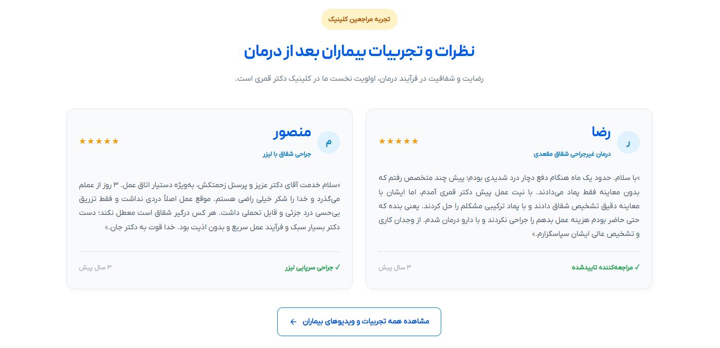 نظرات درباره دکتر قمری
