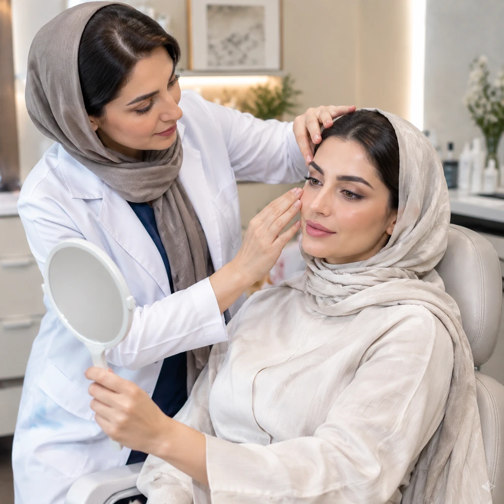 لیفت شقیقه با تزریق فیلر توسط پزشک متخصص