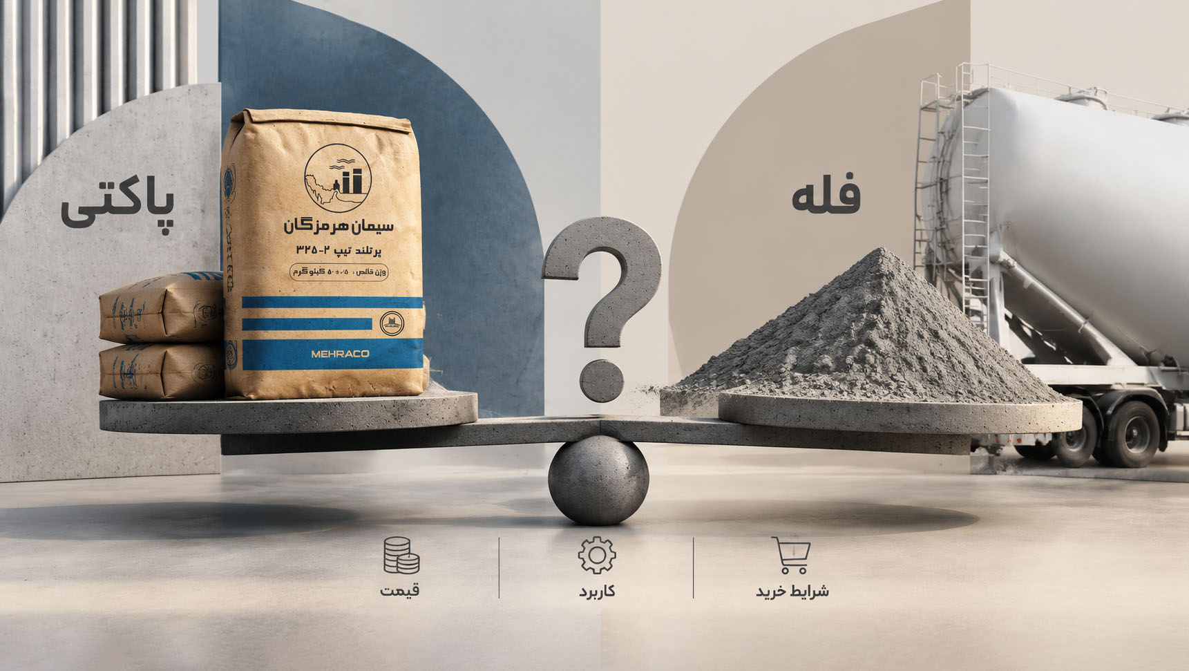 نکات خرید سیمان پاکتی و فله ای
