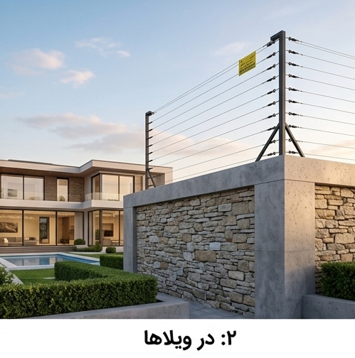 فنس الکتریکی ویلاها