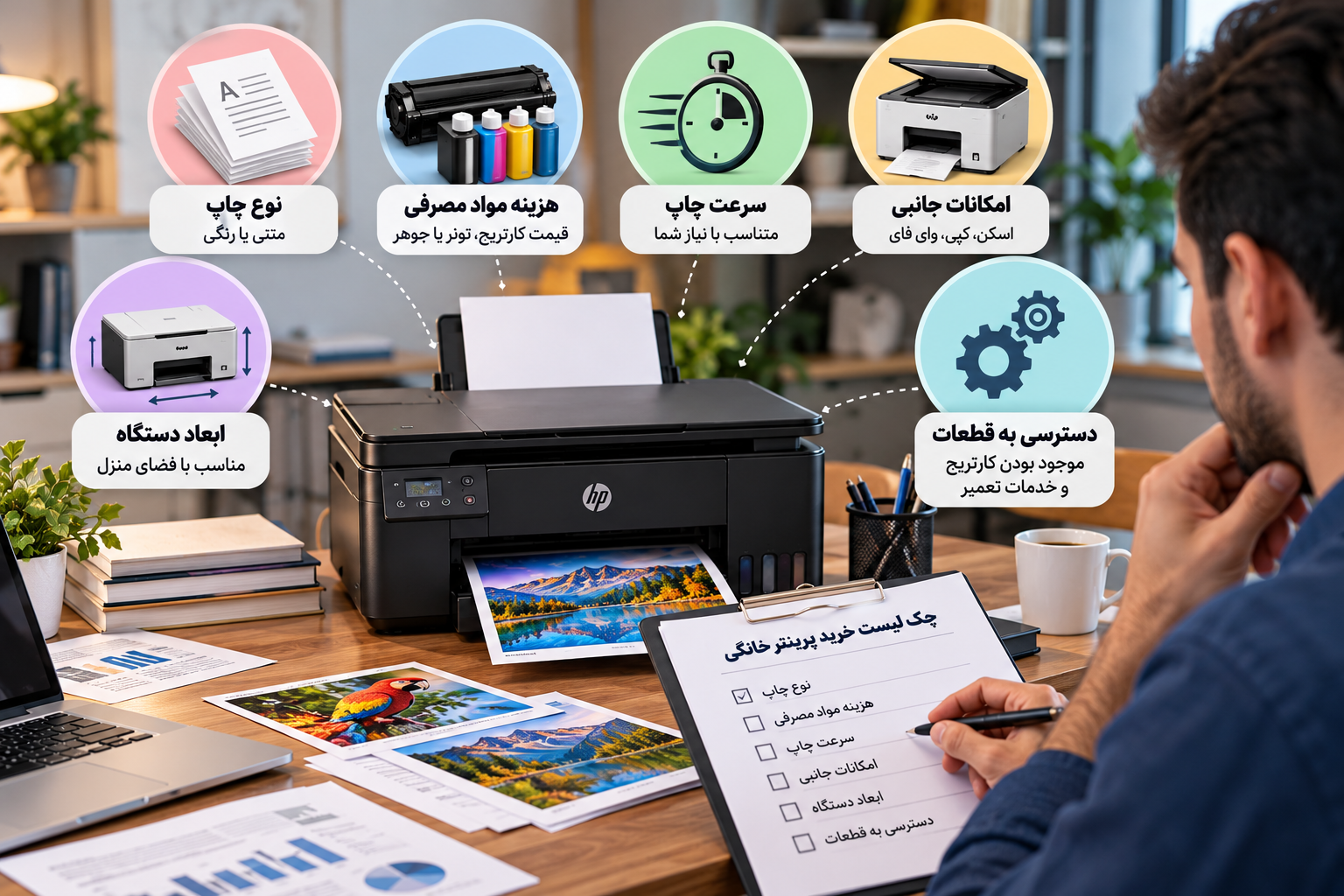 بهترین پرینتر های موجود در بازار ایران برای مصرف خانگی 2 هنگام خرید پرینتر خانگی به چه نکاتی توجه کنیم؟