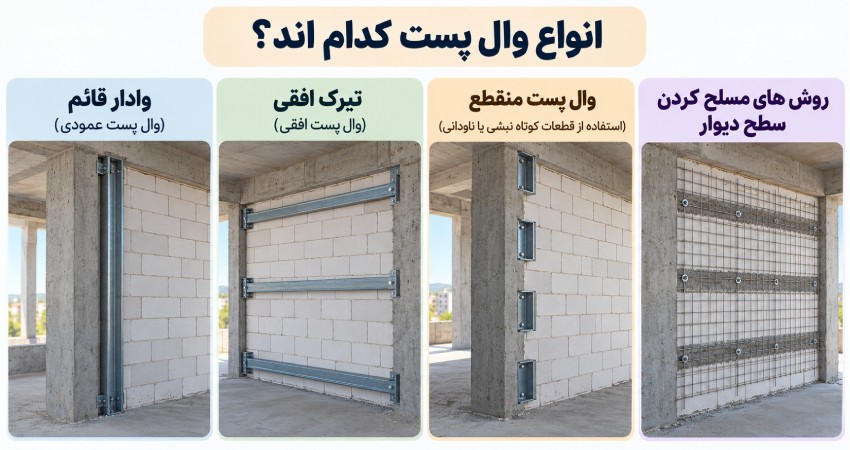 انواع وال پست کدام اند؟